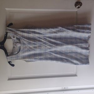 Newport News sundress in blue and white, Vintage 90s